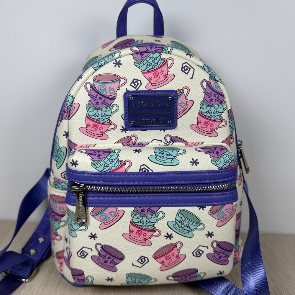 Disney Parks Loungefly Mad Tea Party Teacup Mini Backpack Alice in Wonderland